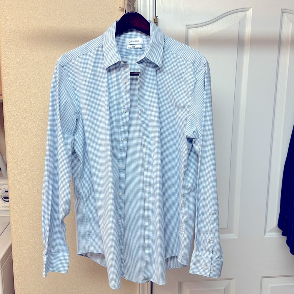 Calvin Klein, 16-16.5 Neck, 34/35 length, slim fit